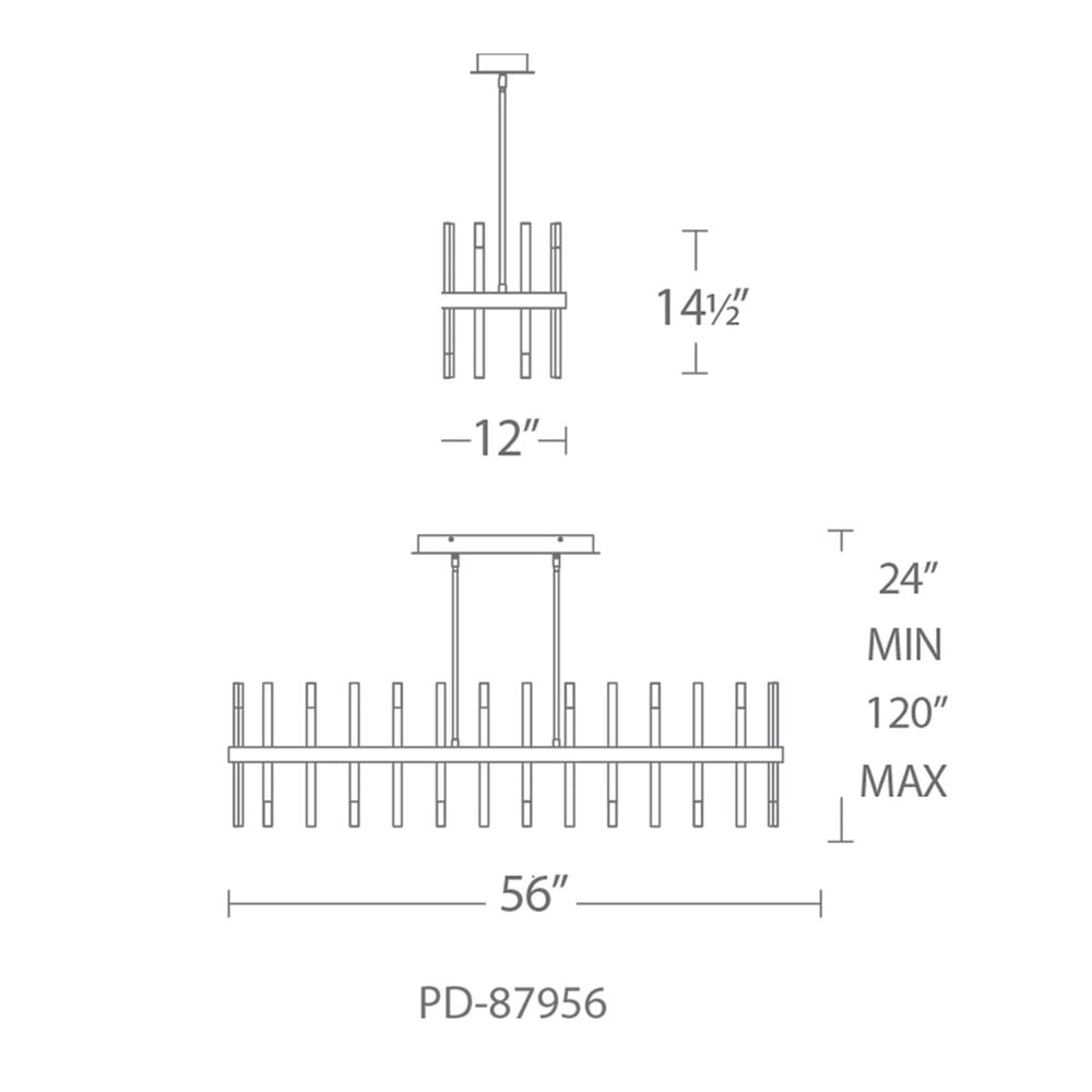 Modern Forms Harmonix Linear Pendant Lightopia