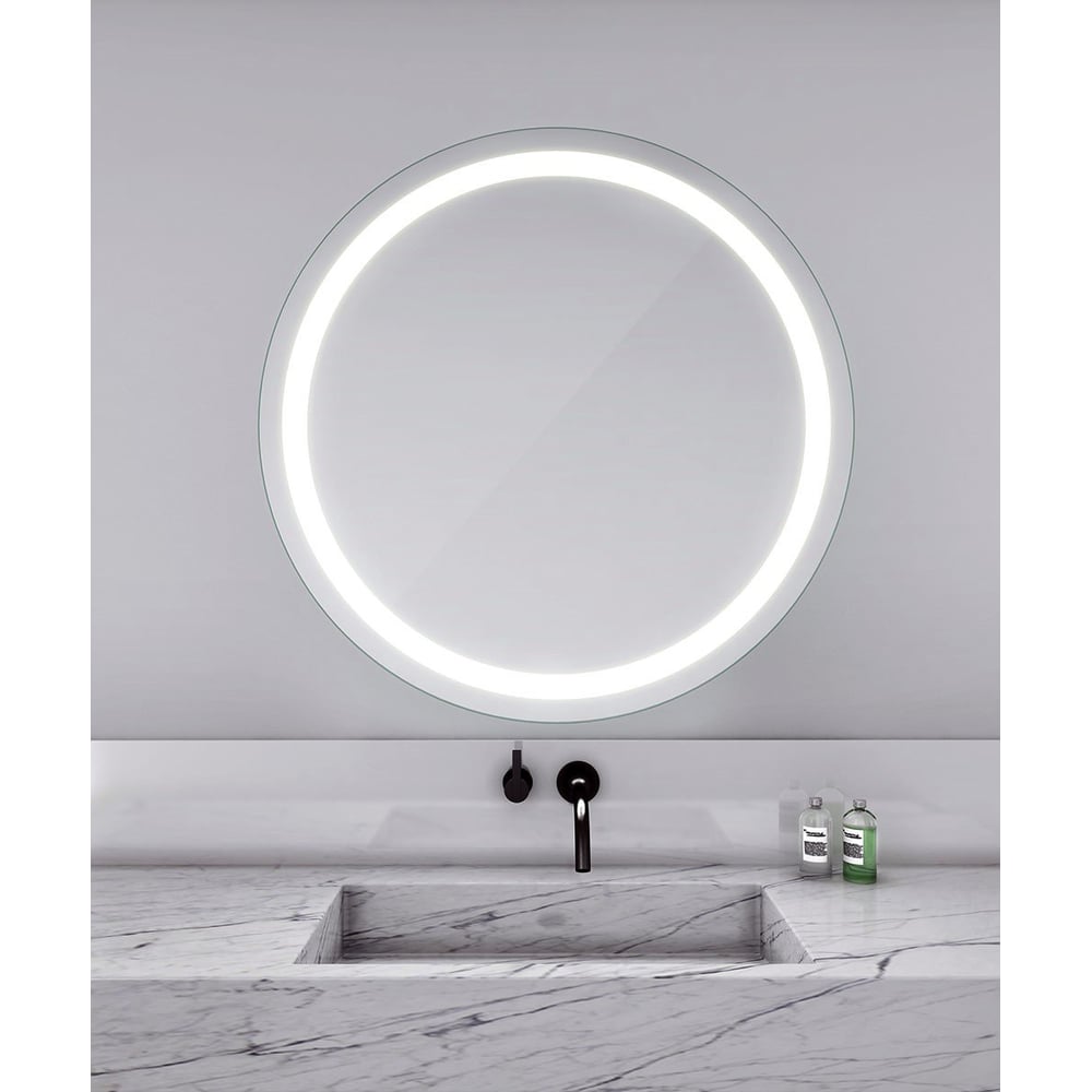 Electric Mirror Eternity Round Lighted Mirror Lightopia