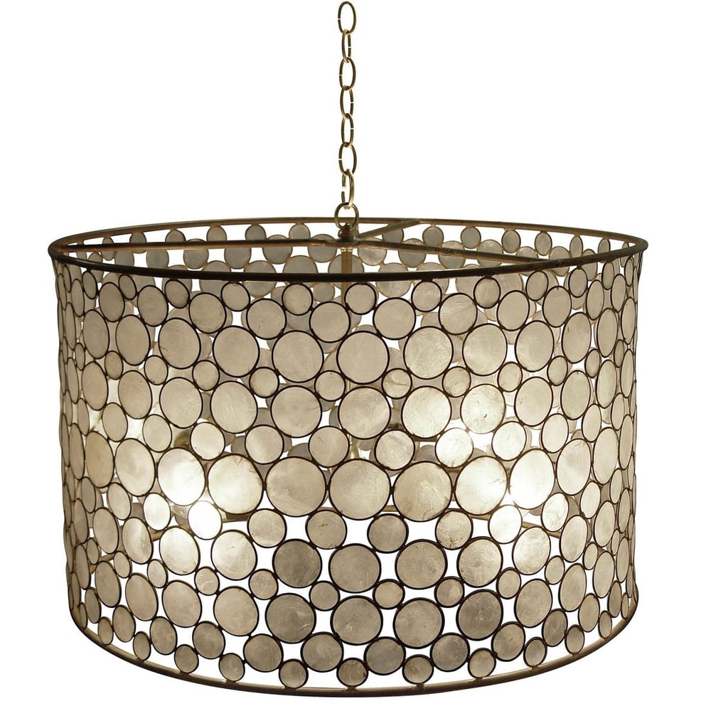 Serena Drum Chandelier Brass OPEN BOX