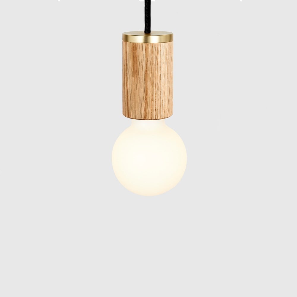 Sphere II Pendant Light in Walnut