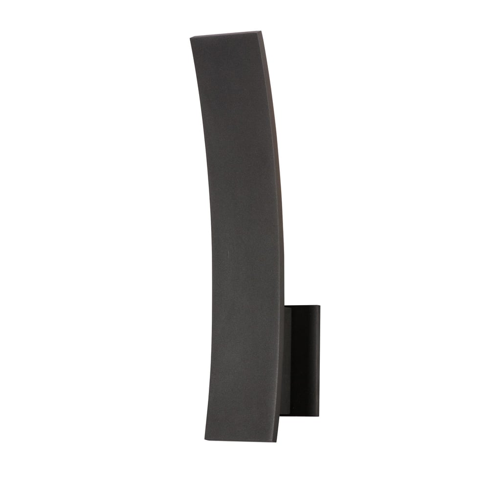 ET2 Alumilux Prime Outdoor Wall Sconce in Black, made of durable aluminum, enhances outdoor spaces with modern elegance.