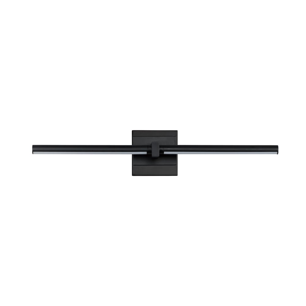 ET2 Dorian Wall Sconce in Black finish, featuring a sleek, modern design with an Aluminum frame and a minimalist aesthetic.