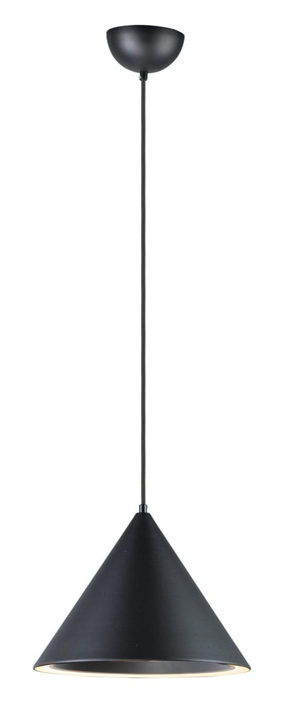 ET2 Abyss Pendant in Black Aluminum, showcasing modern design and sleek elegance for contemporary lighting solutions.