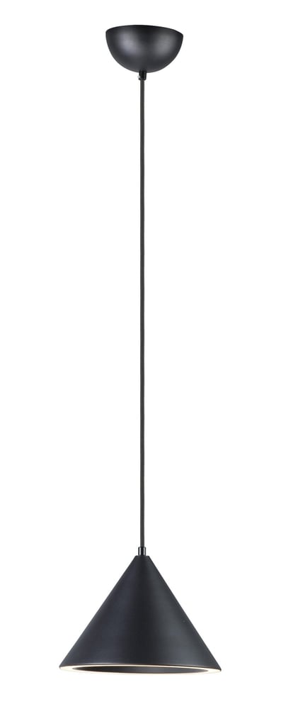 ET2 Abyss Mini Pendant in Black Aluminum, stylish modern lighting for contemporary interiors.