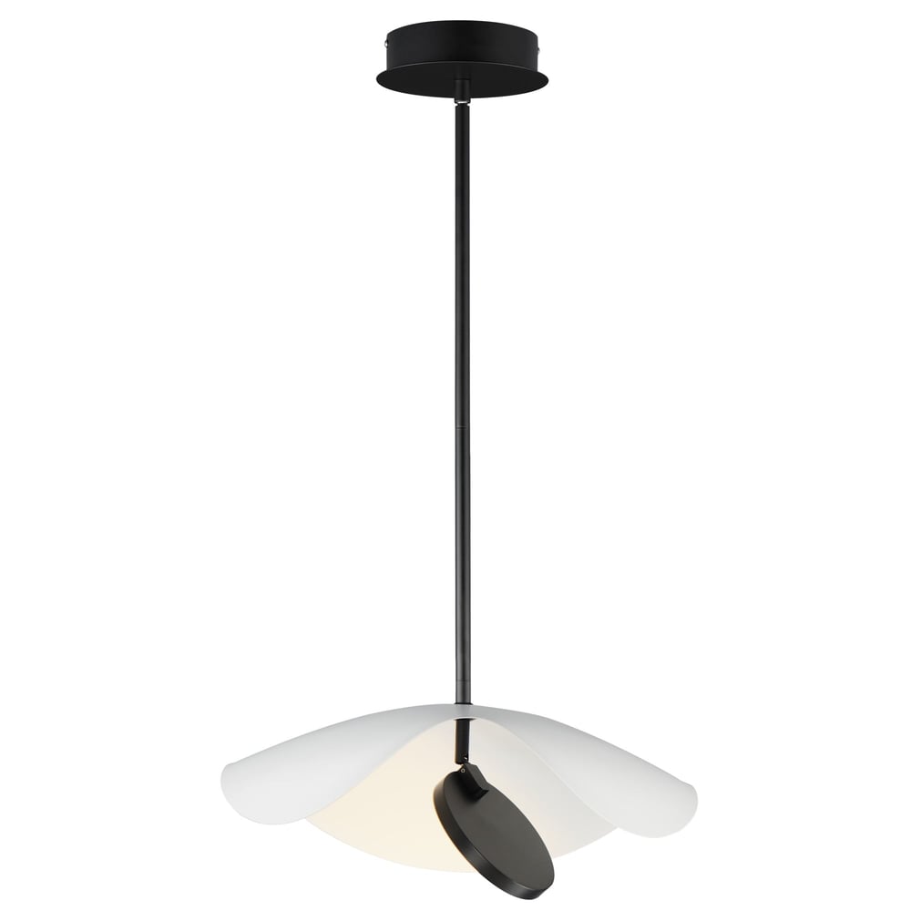 ET2 Carmen Pendant Light in Black Aluminum, modern design perfect for stylish home lighting solutions.
