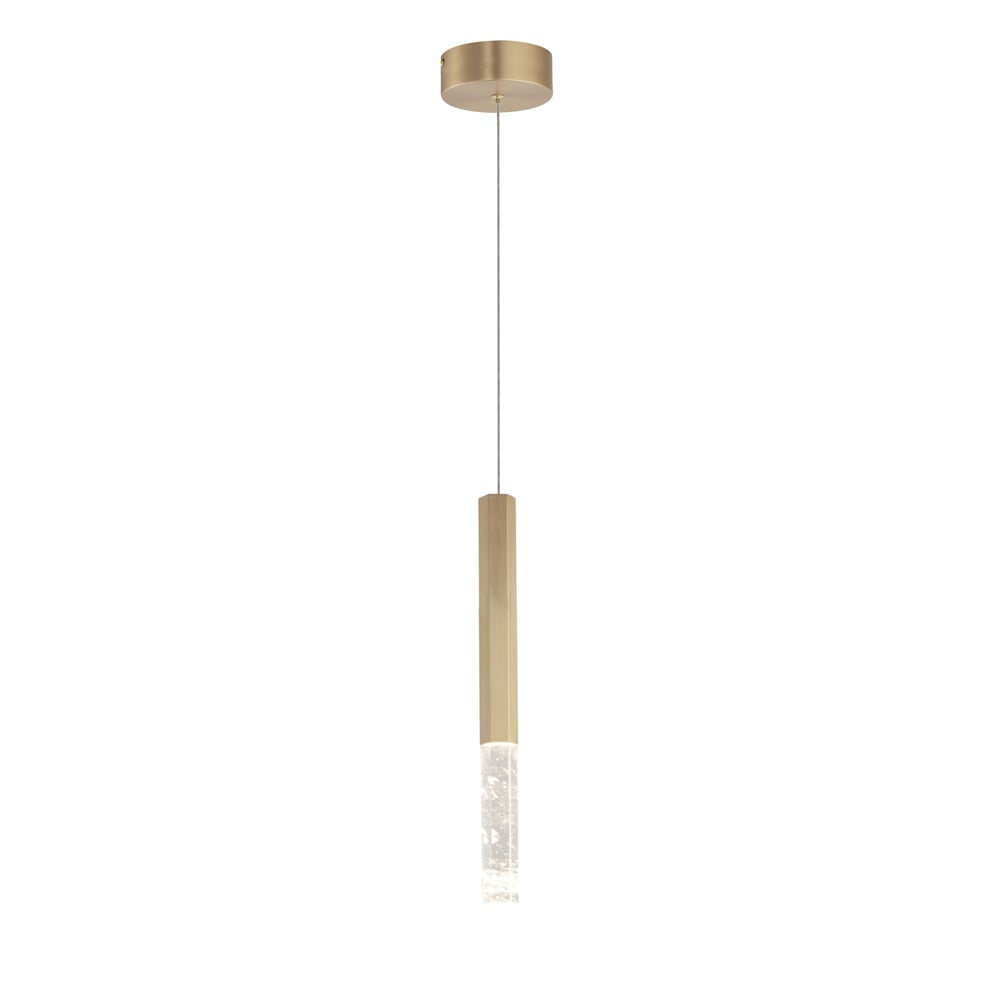 ET2 Diaphane Pendant in Gold finish with an Aluminium structure, featuring a sleek, modern design and soft, ambient lighting.