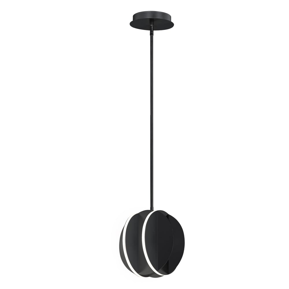 ET2 Interval Pendant in Black Steel finish, featuring a sleek, modern design with clean lines and a minimalist aesthetic.