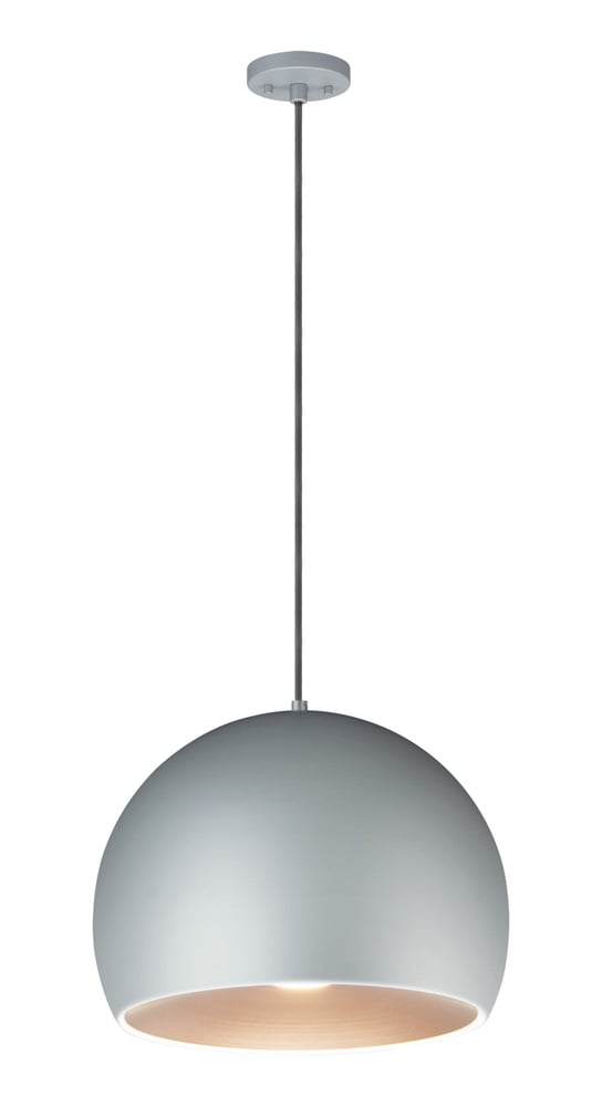 ET2 Palla Pendant light fixture in Steel, featuring a sleek Dark Grey with Coffee finish, suspended elegantly from the ceiling.