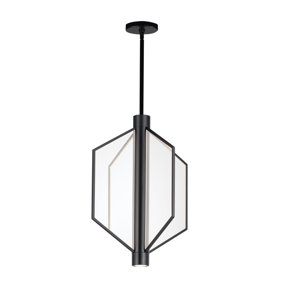 ET2 Telstar Pendant light fixture with a sleek, modern design featuring a black steel finish and multiple spherical elements for a contemporary look.