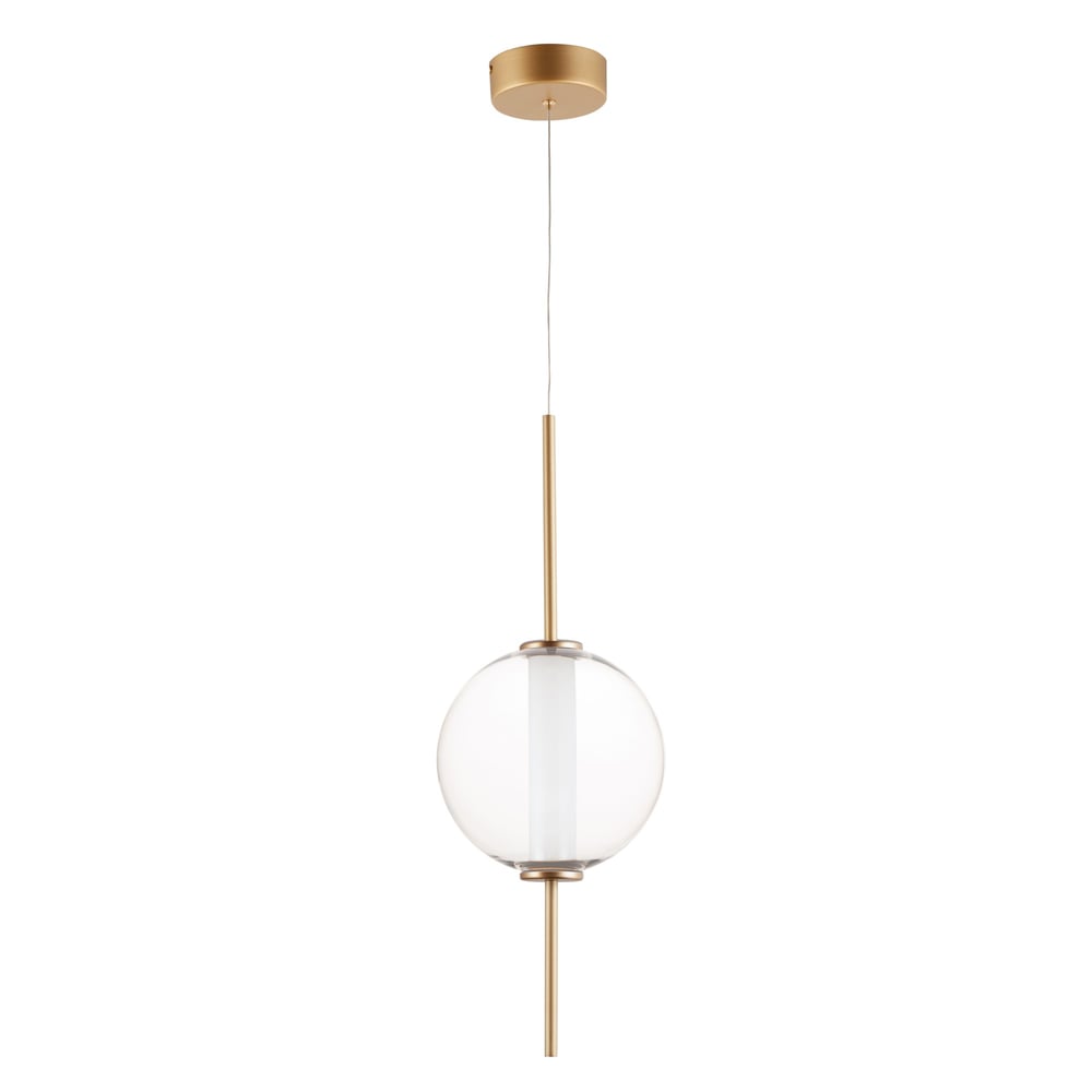 ET2 Axle LED Pendant with a sleek, modern design, featuring a cylindrical shape and a polished finish, illuminating with bright, energy-efficient LED light.