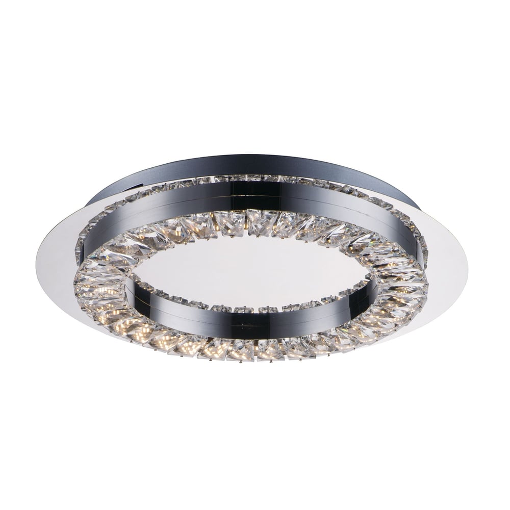 ET2 Charm LED Ceiling Mount with a sleek, modern design, featuring a polished finish and integrated LED lights for efficient, stylish illumination.