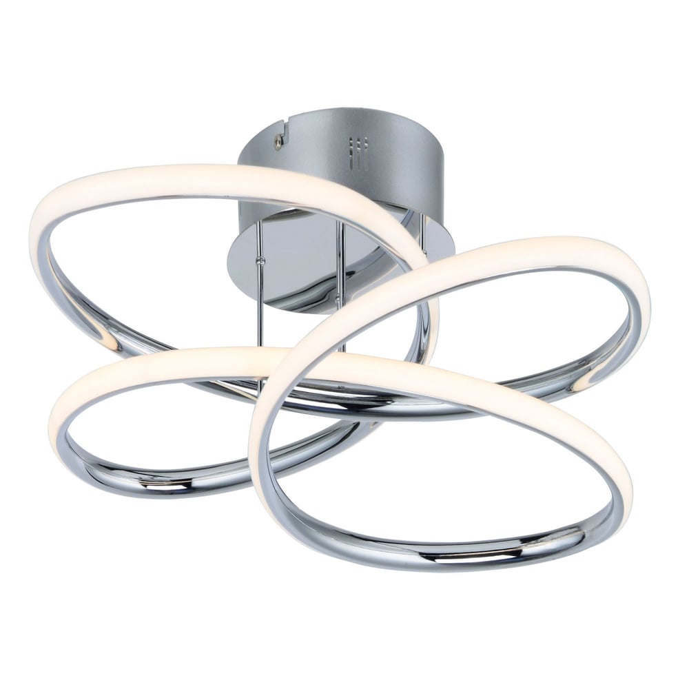ET2 Coaster LED Flush Mount light fixture with a sleek, modern design. Features a round shape and emits a soft, even glow, ideal for contemporary spaces.