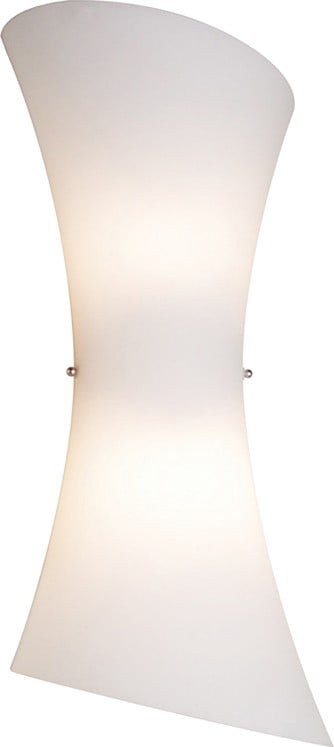 ET2 Conico 2-Light Wall Mount with a sleek finish, featuring two cylindrical glass shades on a modern metal frame.