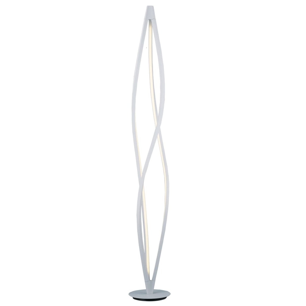 ET2 Cyclone LED Floor Lamp with a sleek, modern design featuring a spiral frame and energy-efficient LED lighting, perfect for contemporary interiors.