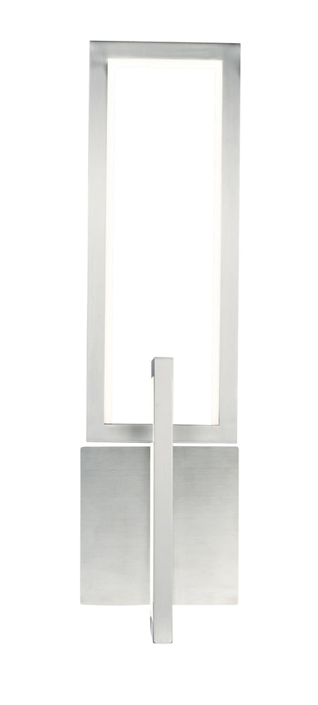 ET2 Link LED Wall Sconce in a sleek finish, mounted on a wall, emitting soft, ambient light. Modern design with a minimalist aesthetic.