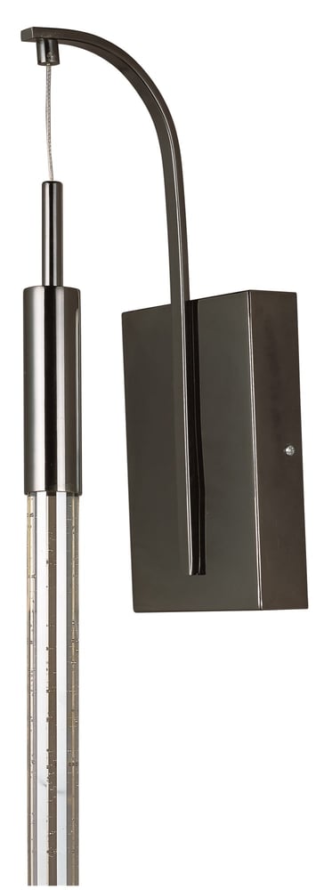 ET2 Scepter 1-Light LED Wall Sconce with a sleek, modern design in a polished chrome finish, featuring an elegant cylindrical shape.