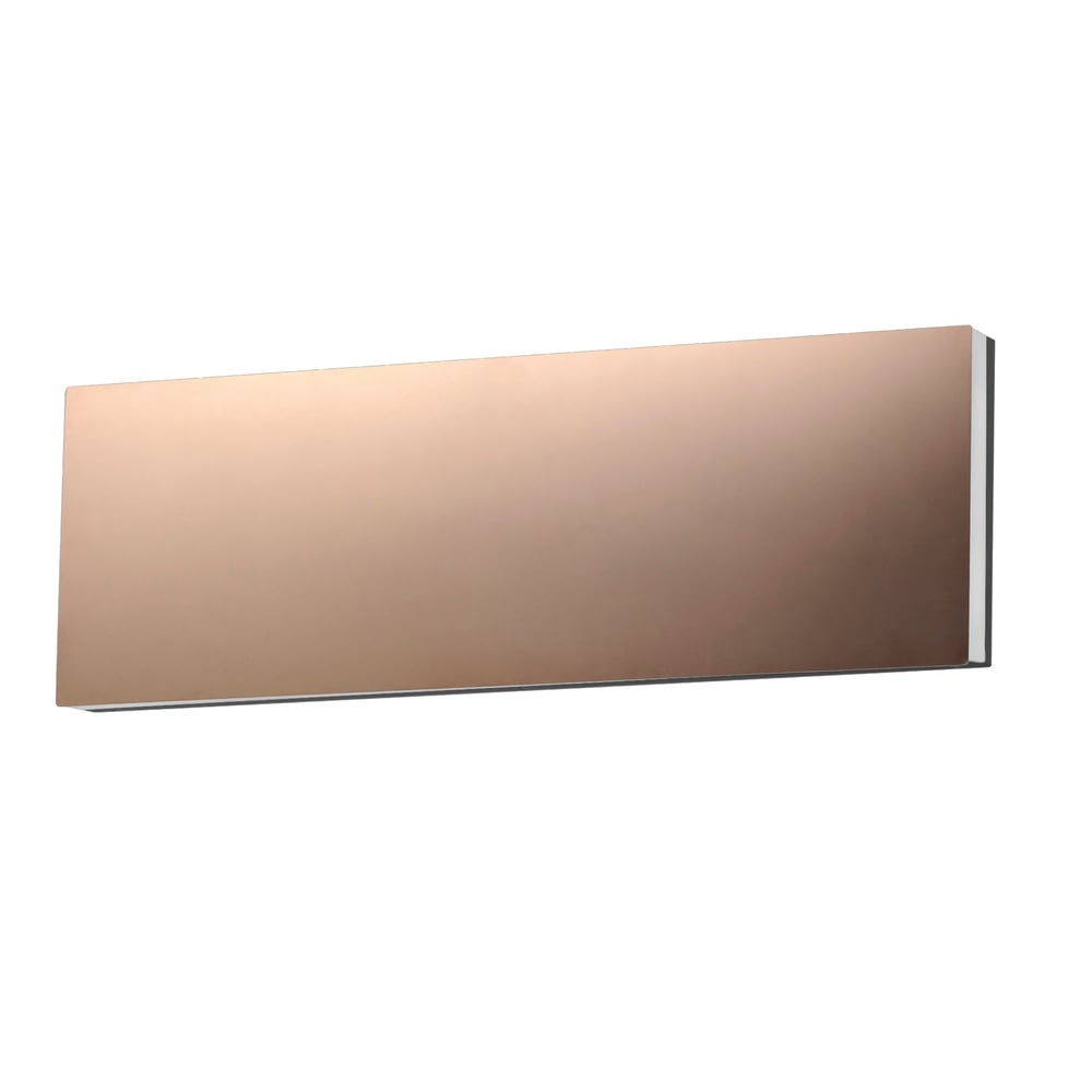 ET2 Embosse Bathroom Vanity Light with a sleek Polished Bronze finish and modern design, featuring Stainless Steel and Acrylic elements.