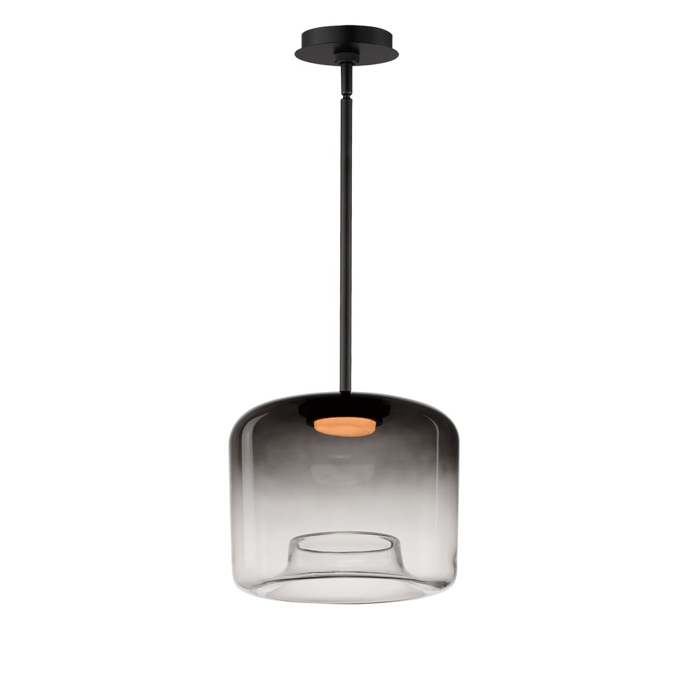 ET2 Bombona Pendant in Black Steel, modern lighting fixture for stylish home decor and ambiance enhancement.
