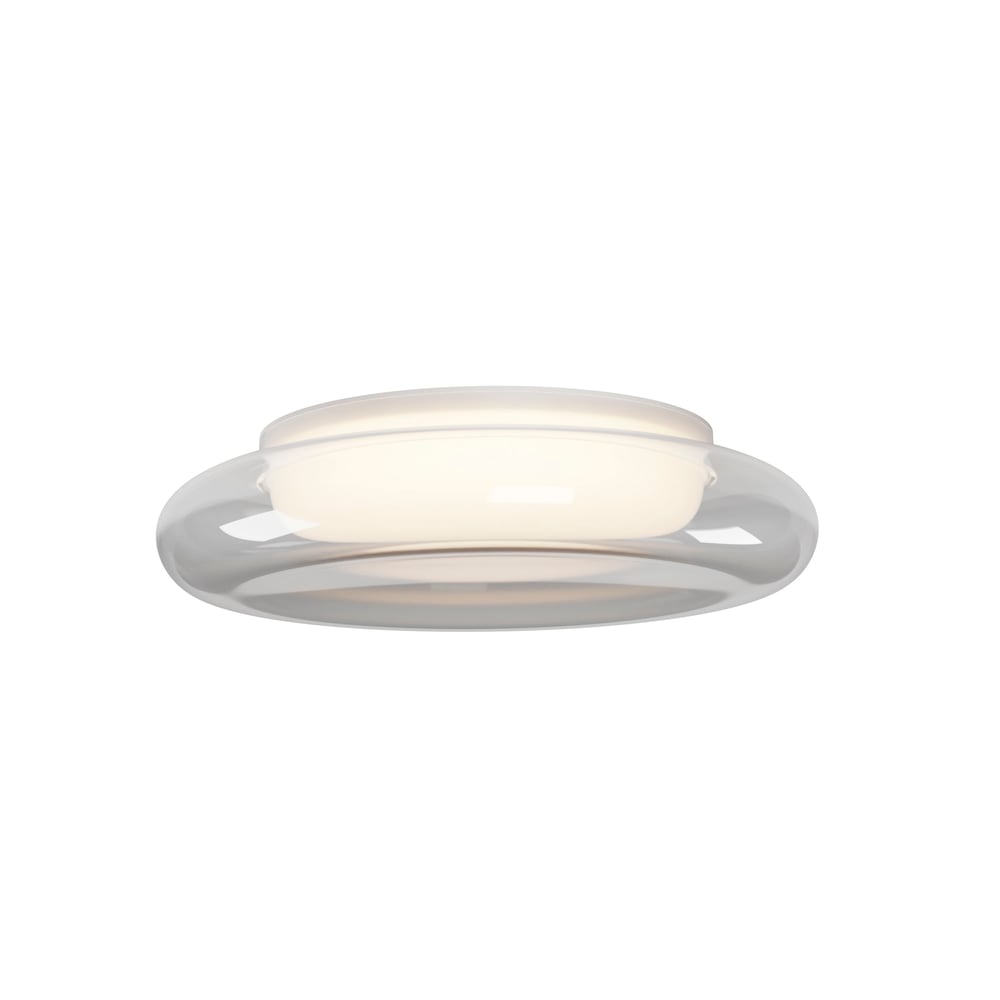 ET2 Bubble Flush Mount in White Steel, modern ceiling light fixture for stylish home decor.