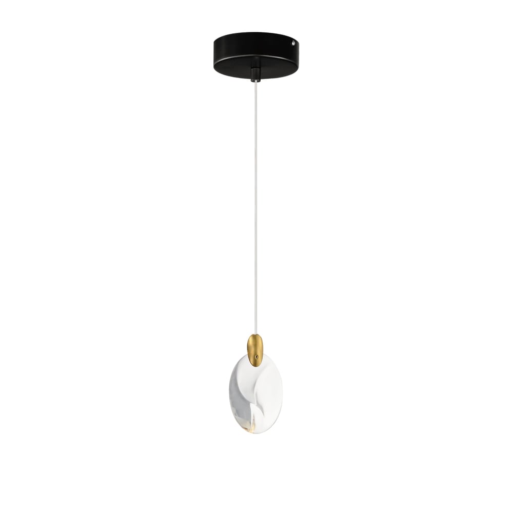 ET2 Pebble Pendant in Steel finish, featuring a sleek, modern design with a smooth, rounded shape and a polished surface for contemporary elegance.