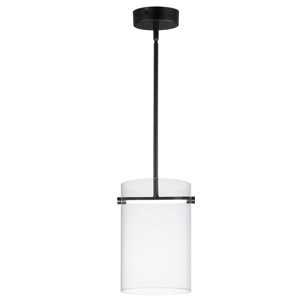 ET2 Polo Pendant in Black finish, featuring a sleek, modern design with a Steel frame and Polycarbonate shade, ideal for contemporary interiors.