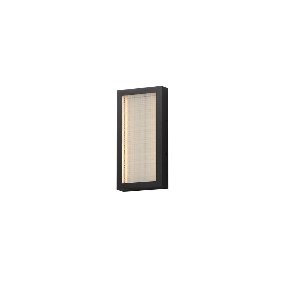 ET2 Highlander Outdoor Wall/Ceiling Light in black finish, featuring an aluminum and glass design suitable for exterior lighting.