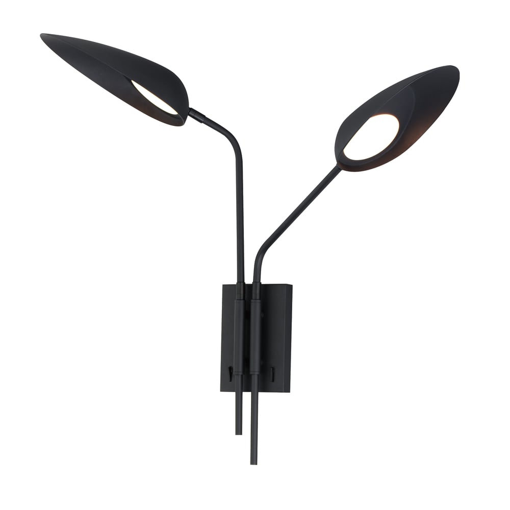 ET2 Marsh Wall Sconce in a sleek Black finish, featuring a modern design with a Steel frame and minimalist aesthetic.
