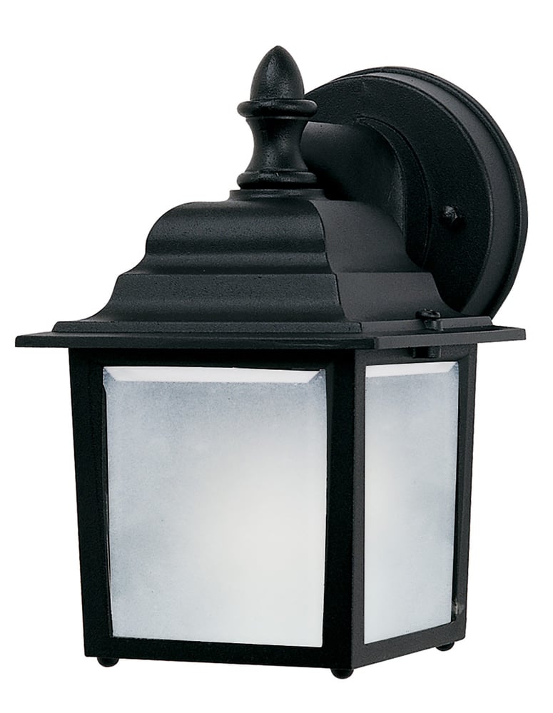 Maxim Lighting Builder Cast LED Outdoor Wall Light in Black Aluminum, perfect for enhancing outdoor spaces with modern elegance.