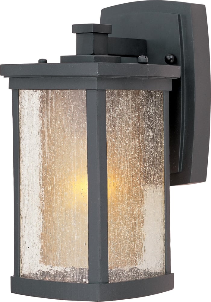 Maxim Lighting Bungalow Outdoor Wall Mount in Bronze, durable aluminum design for stylish outdoor illumination.
