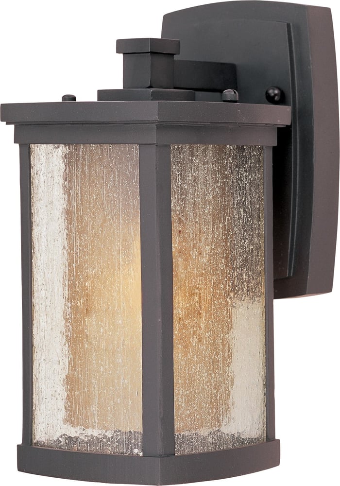 Maxim Lighting Bungalow LED Outdoor Wall Mount in Bronze, durable aluminum design for stylish outdoor illumination.