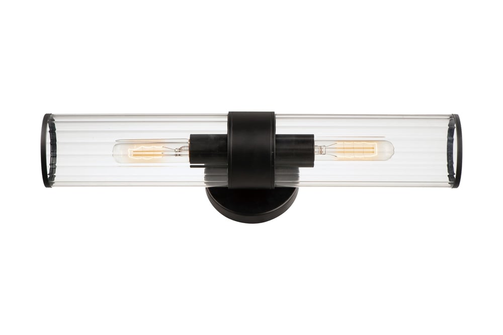 Maxim Lighting Crosby Wall Sconce in Black, featuring a sleek steel design for modern home decor.