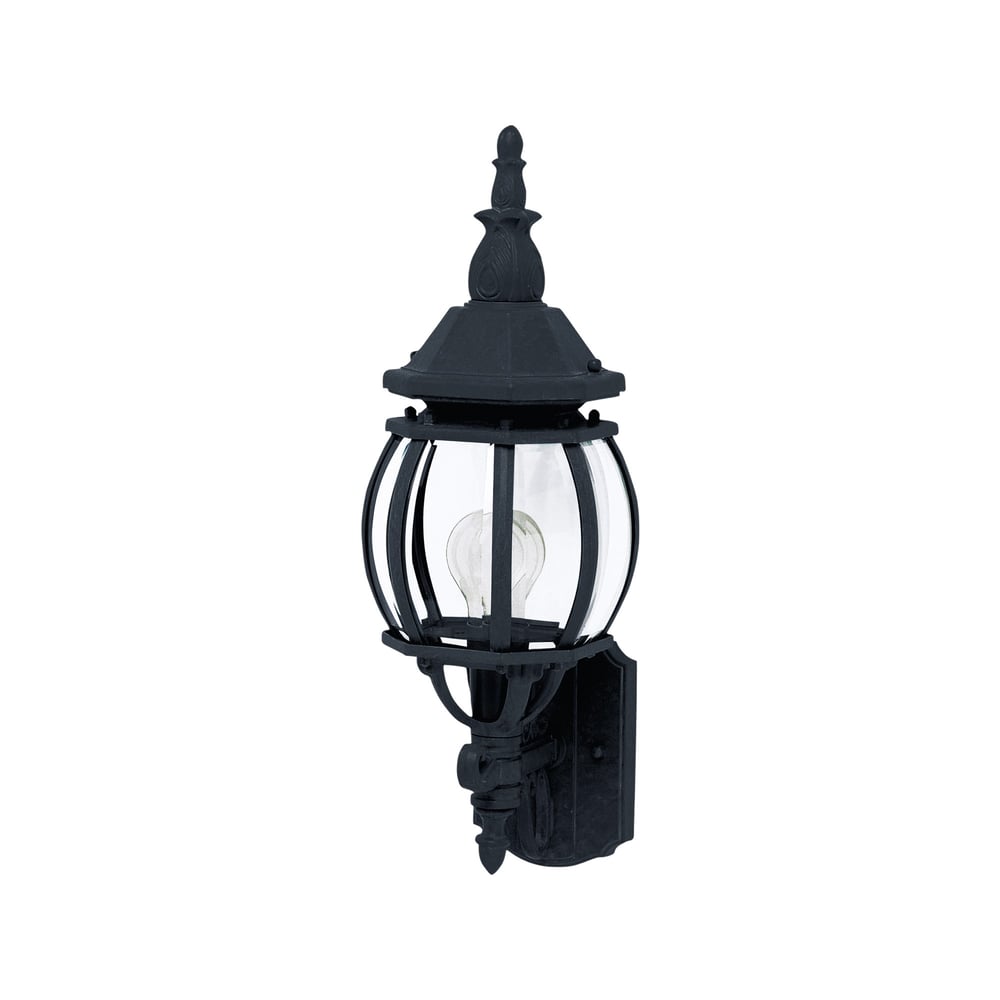 Maxim Lighting Crown Hill Outdoor Wall Light in Black Aluminum, perfect for enhancing outdoor spaces with stylish illumination.