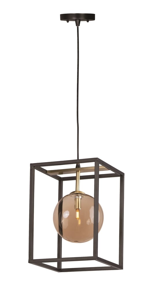 Maxim Lighting Fluid Pendant in black with polished chrome accents, showcasing a sleek, modern design with a fluid, wavy structure.