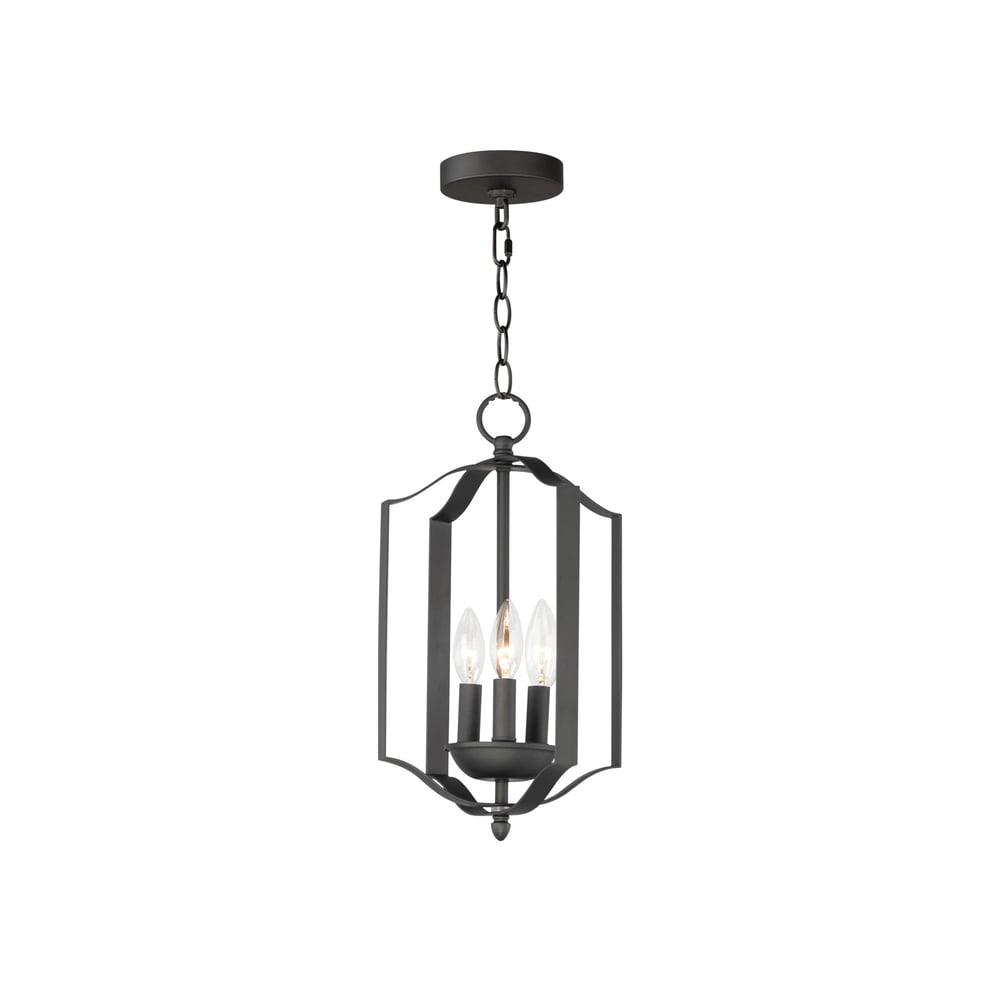 Provident Chandelier by Maxim Lighting, featuring a sleek Steel frame with a Black finish, elegant design, and multiple light fixtures.
