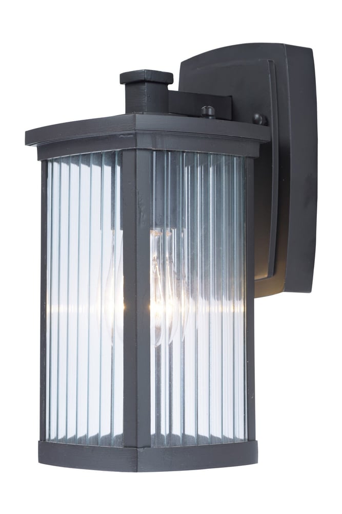 Maxim Lighting Terrace Outdoor Wall Light with frosted seedy glass, 16", features a sleek finish, perfect for illuminating outdoor spaces.