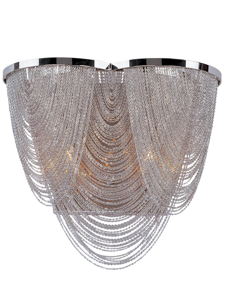 Maxim Lighting Chantilly 2-Light Wall Sconce with elegant design, featuring a polished finish and delicate crystal accents, perfect for modern interiors.