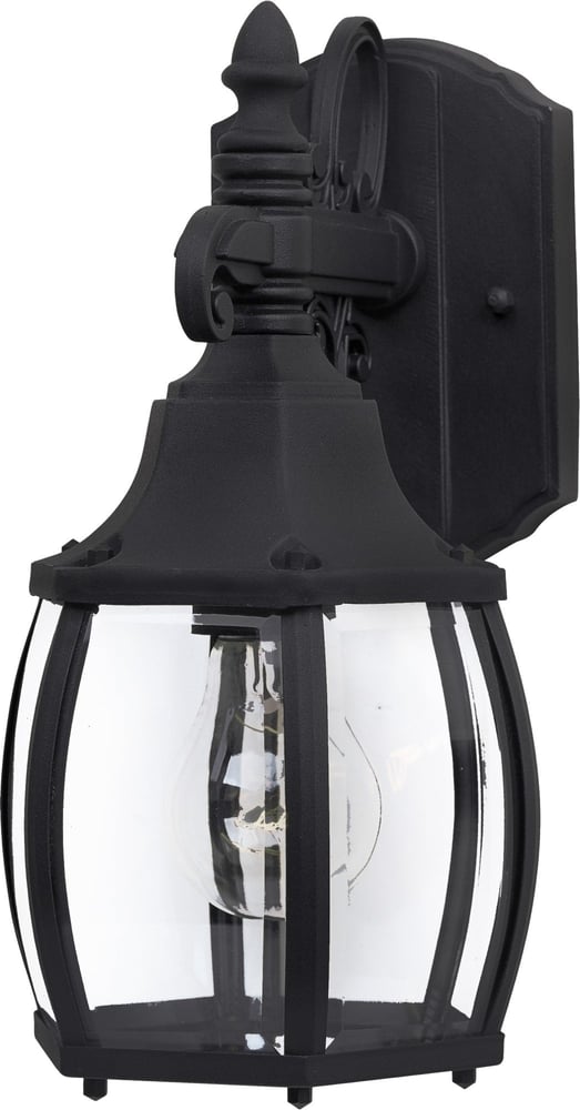 Maxim Lighting Crown Hill 1031 Outdoor Wall Light with a classic design, featuring a black finish and clear glass panels