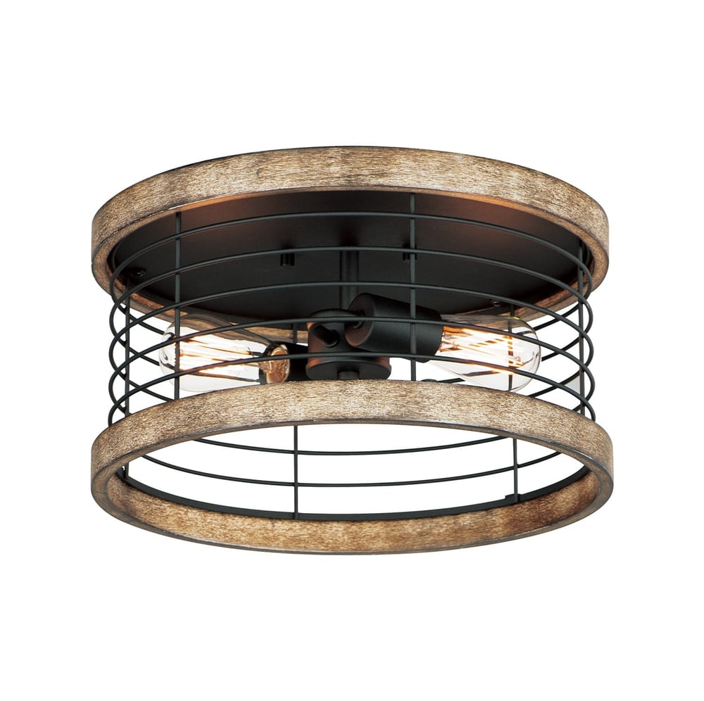 Maxim Lighting Homestead Semi-Flush Ceiling Light with a bronze finish, featuring a frosted glass shade and elegant detailing, perfect for classic interiors.