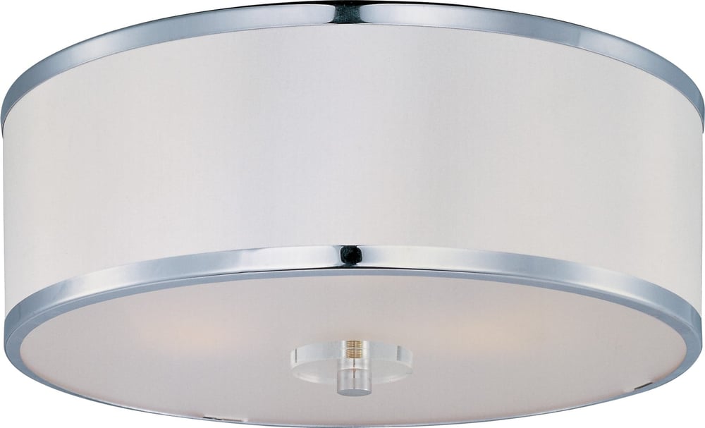 Maxim Lighting Metro Semi-Flush Mount with a sleek, modern design, featuring a brushed nickel finish and a frosted glass shade.