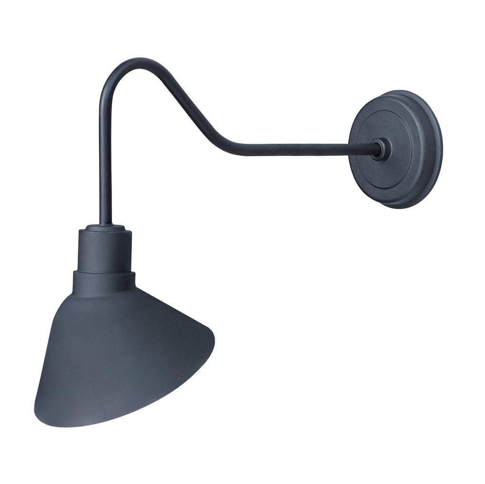 Maxim Lighting Signlite Outdoor Wall Sconce with a sleek, modern design, featuring a black finish and clear glass shade