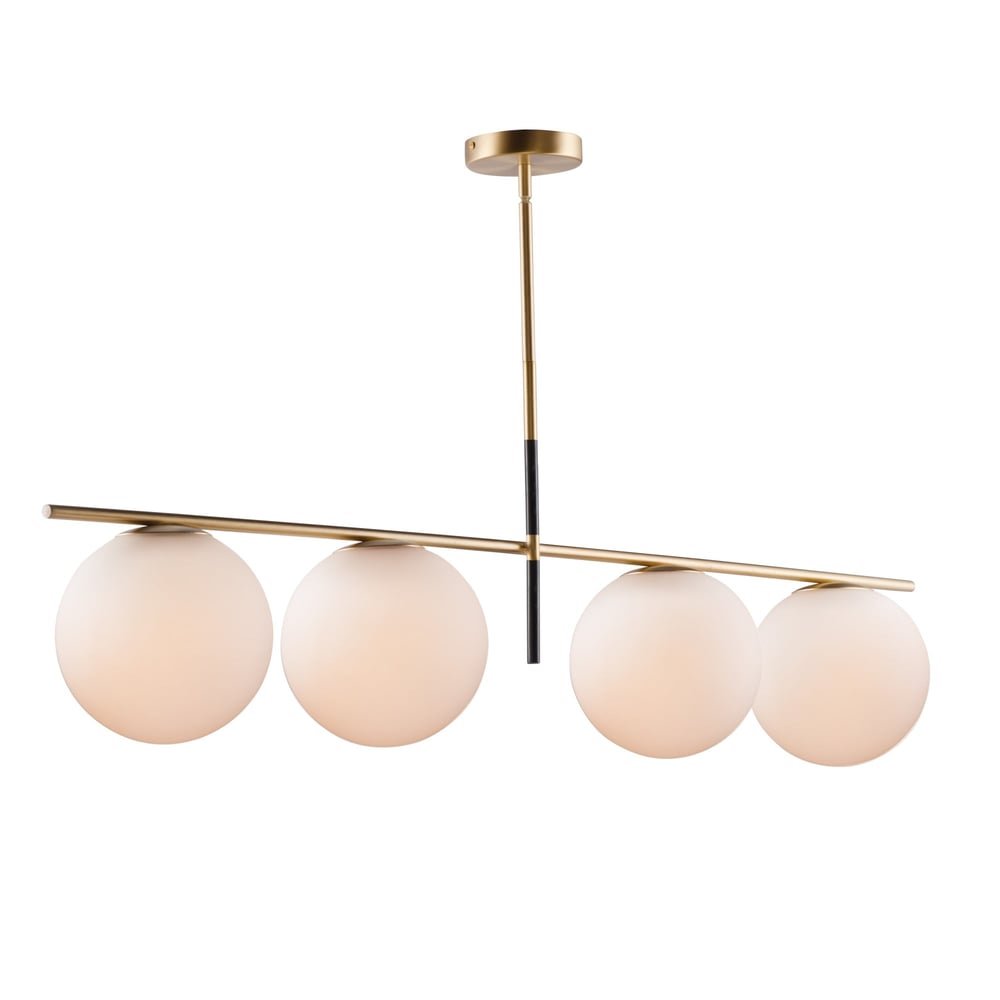 Maxim Lighting Vesper Linear Chandelier with a sleek, modern design featuring a brushed nickel finish and linear arrangement of lights.
