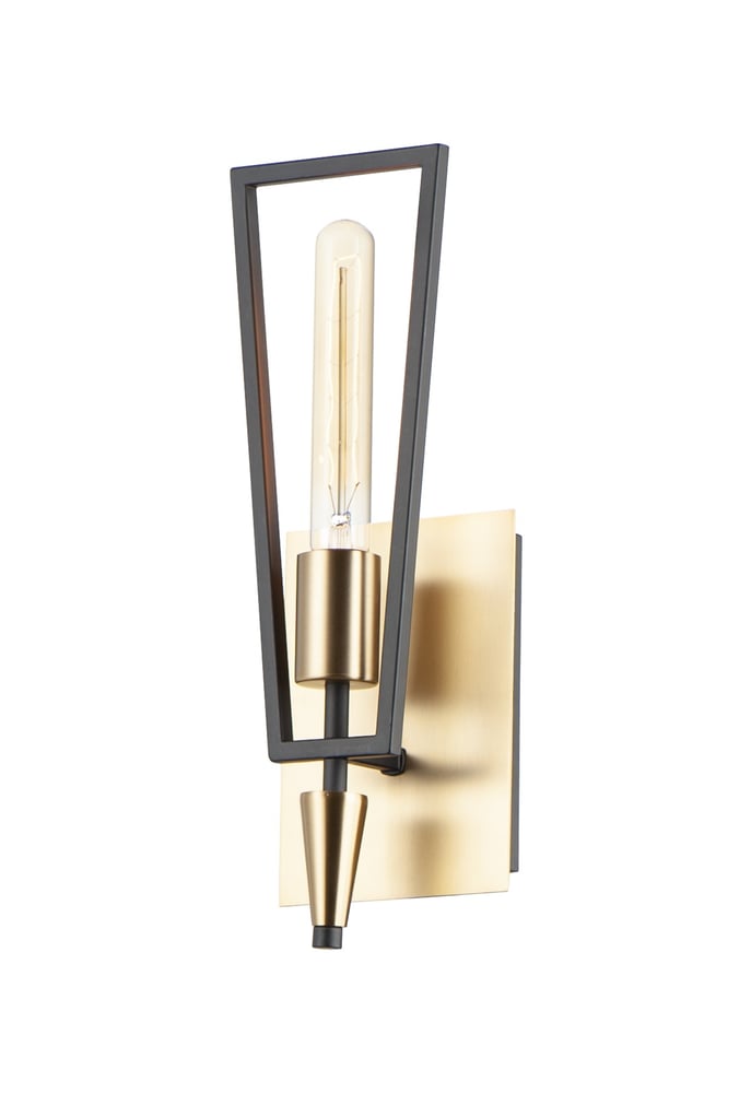 Maxim Lighting Wings Wall Sconce with a sleek metallic finish, featuring elegant curved wings design, mounted on a wall, emitting soft ambient light.