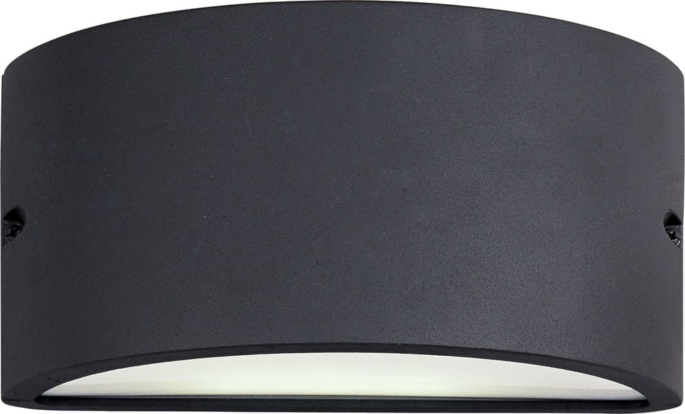Maxim Lighting Zenith Smooth Outdoor Wall Light with a sleek, modern design and a smooth finish, illuminating a patio wall.