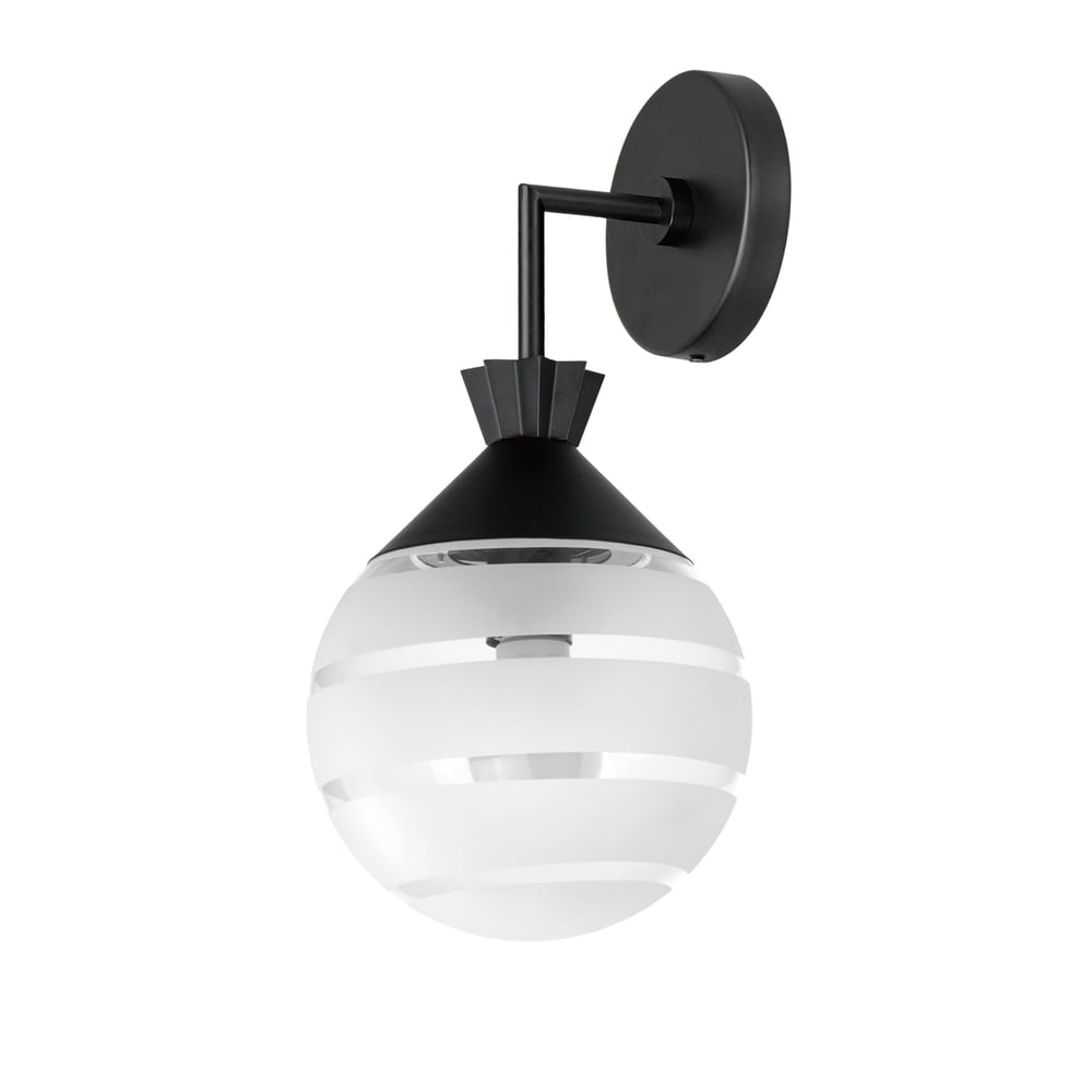 Maxim Lighting Copacabana Outdoor Globe Wall Sconce with a sleek finish, featuring a round globe design, mounted on a stylish bracket.