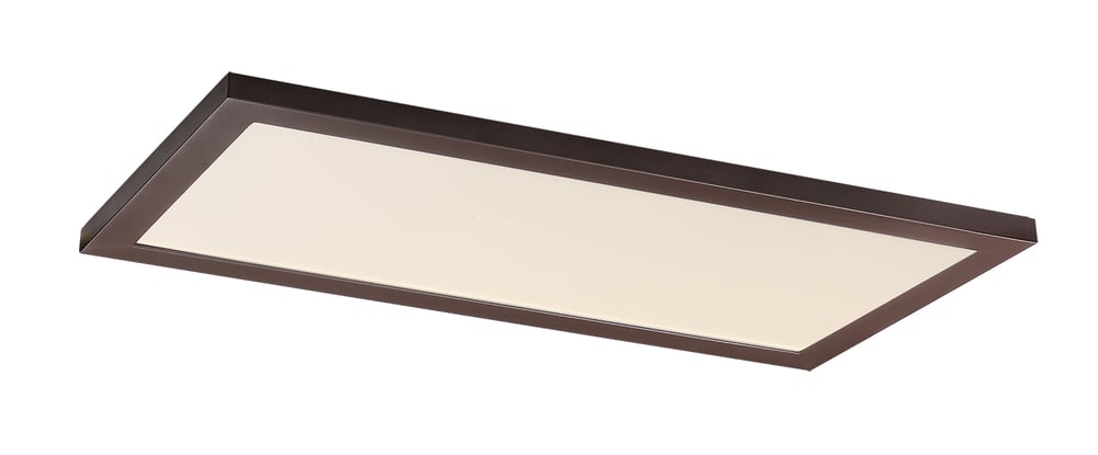 Maxim Lighting Sky Panel Ceiling Light Fixture with a sleek aluminum frame and acrylic panels, featuring a modern design in a bronze finish.