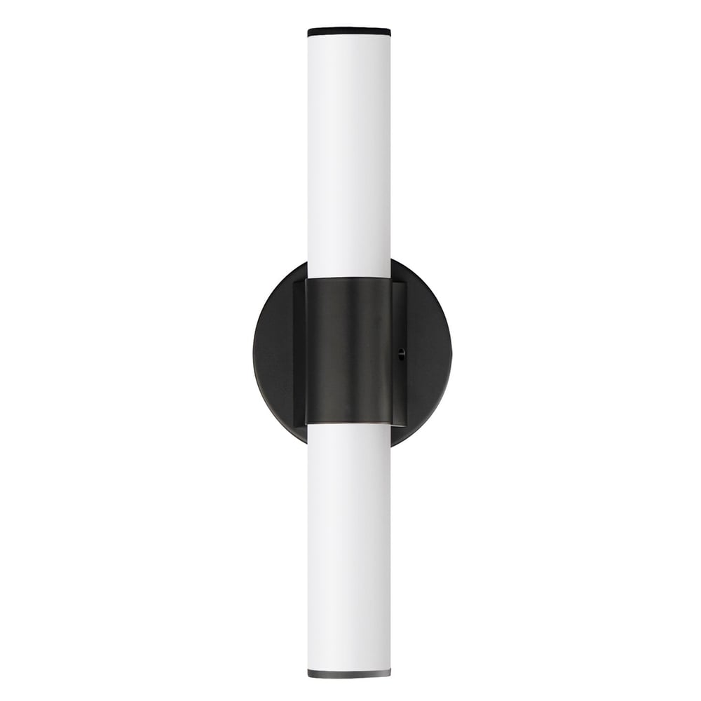 Maxim Lighting Tubo Round Bathroom Vanity Light in Satin Nickel, 30" wide, featuring a sleek, modern design with cylindrical glass shades.