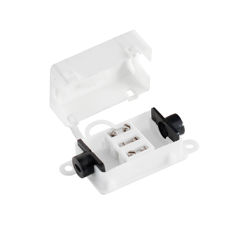 Maxim Lighting CounterMax SS Low Voltage Splice Box in Black, made of durable Polypropylene for reliable electrical connections.