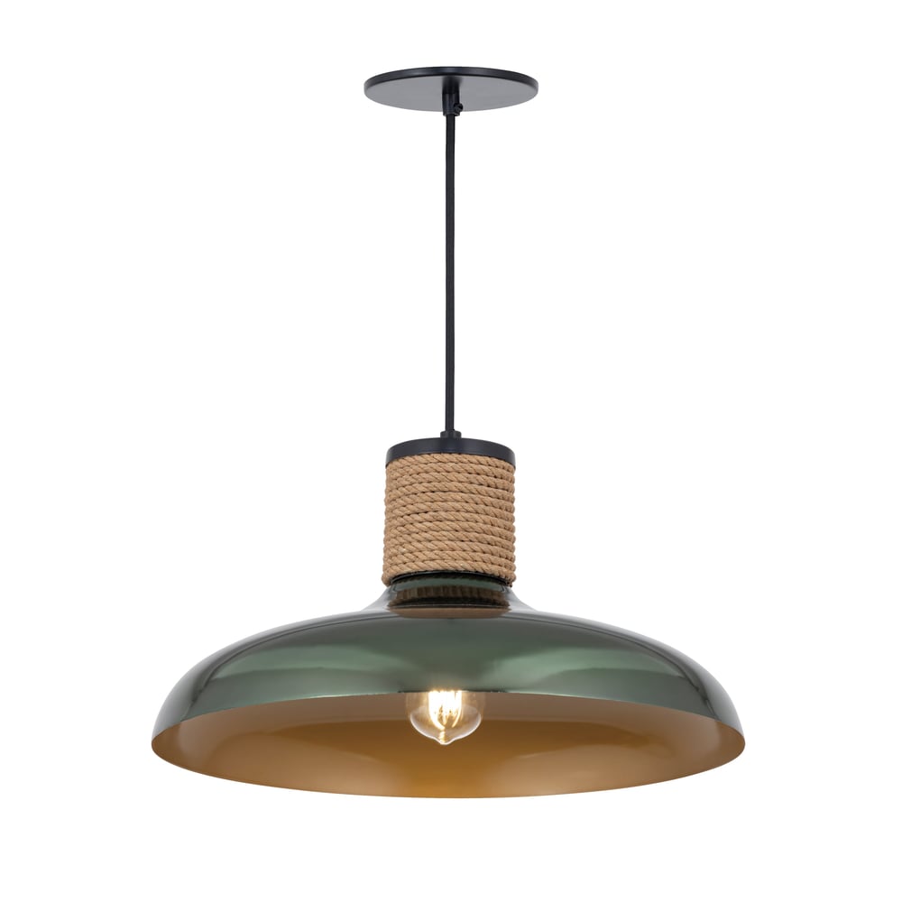 Maxim Lighting Bingham Pendant in June Bug finish, crafted from durable steel, perfect for modern home decor.