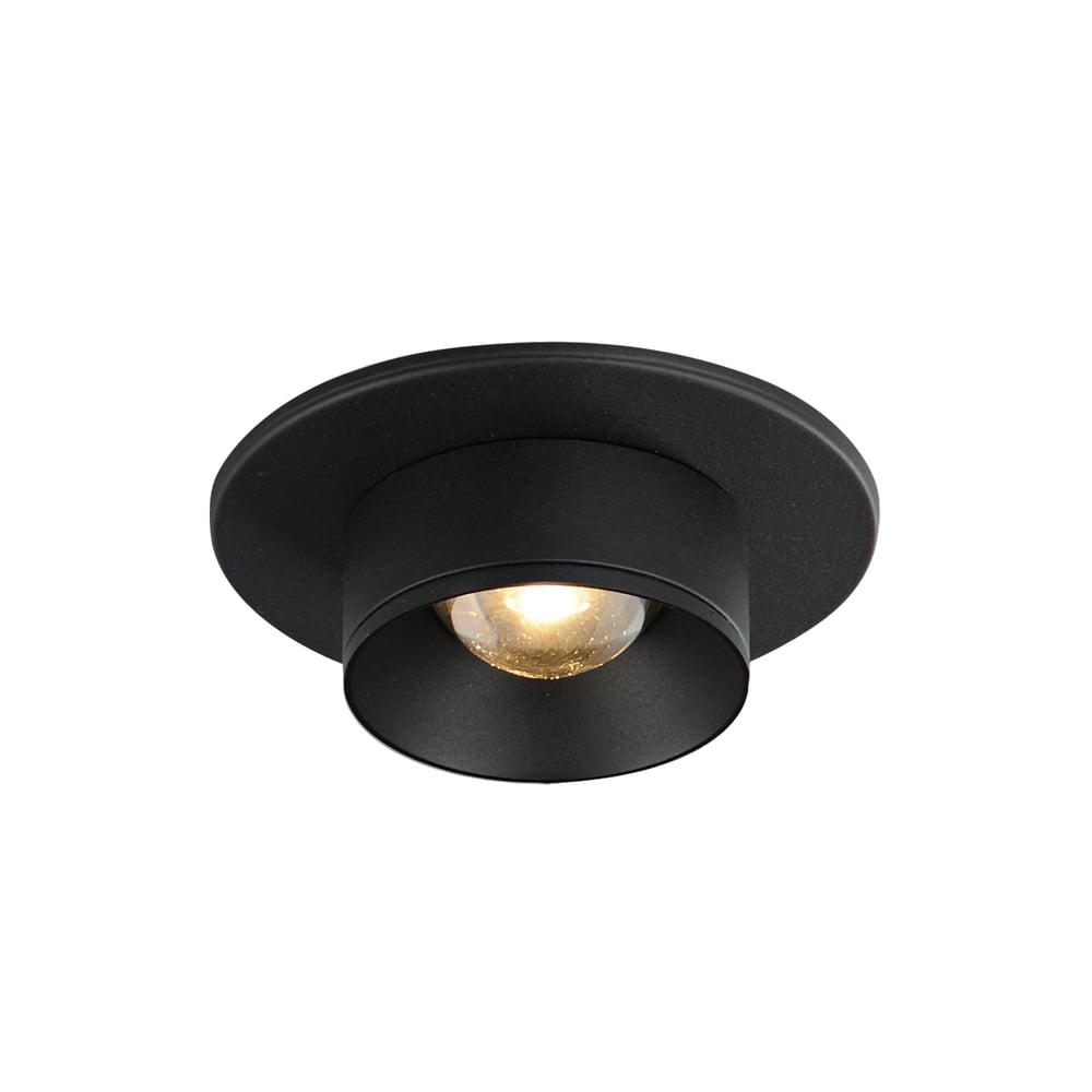 Maxim Lighting Caldera Flush Mount in Black, featuring durable aluminum and glass for modern home decor.