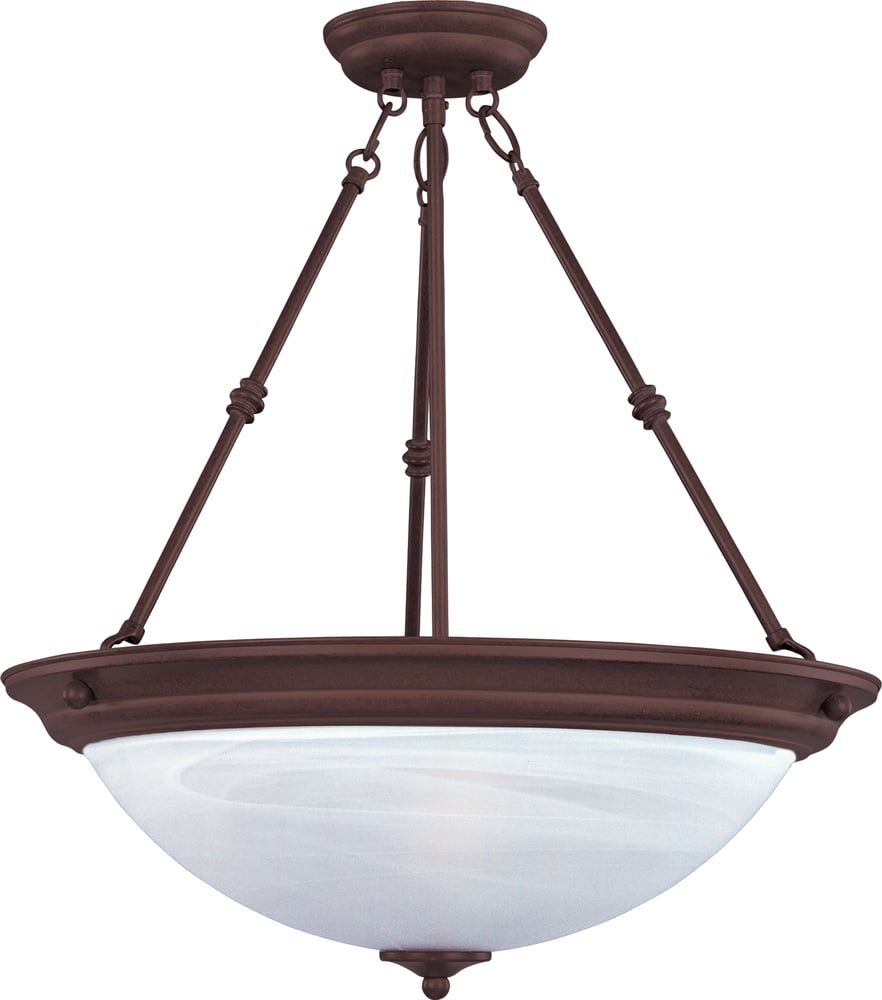Maxim Lighting Essentials Bowl Pendant in Oil Rubbed Bronze finish with a Glass shade, featuring a simple, elegant design suitable for various interiors.